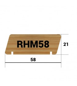 RHOMBUS 58mm x 21mm LARCH RAINSCREEN