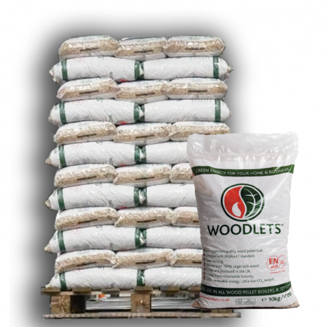 975kg Woodlets Plus EN+A1 Wood pellets
