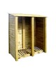 DOUBLE BAY 6FT LOG STORE GREEN