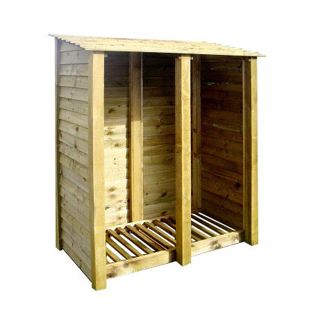 DOUBLE BAY 6FT LOG STORE GREEN