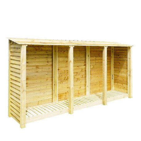 TRIPLE BAY 6FT LOG STORE GREEN