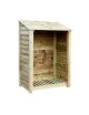 SINGLE BAY 6FT LOG STORE GREEN