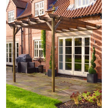 LEAN TO PERGOLA 2.4m x 2.4m