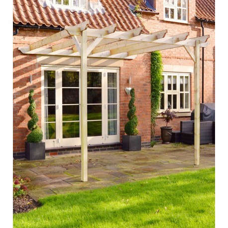 LEAN TO PERGOLA 3m x 3m