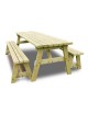 6FT PICNIC TABLE AND BENCH green