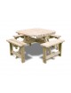 WOODROW OCTAGONAL 8 SEATER Geen