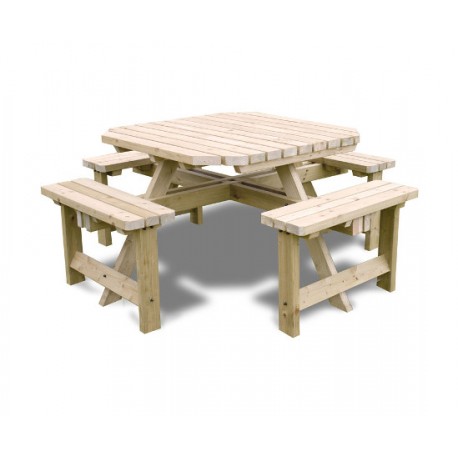 WOODROW OCTAGONAL 8 SEATER Geen