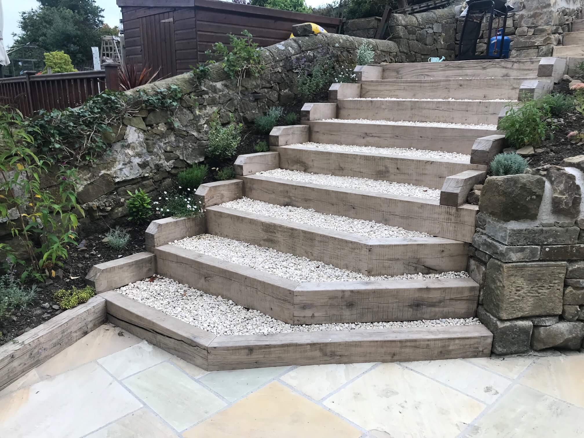 Luxury Wood Customers’ Garden Sleepers Projects