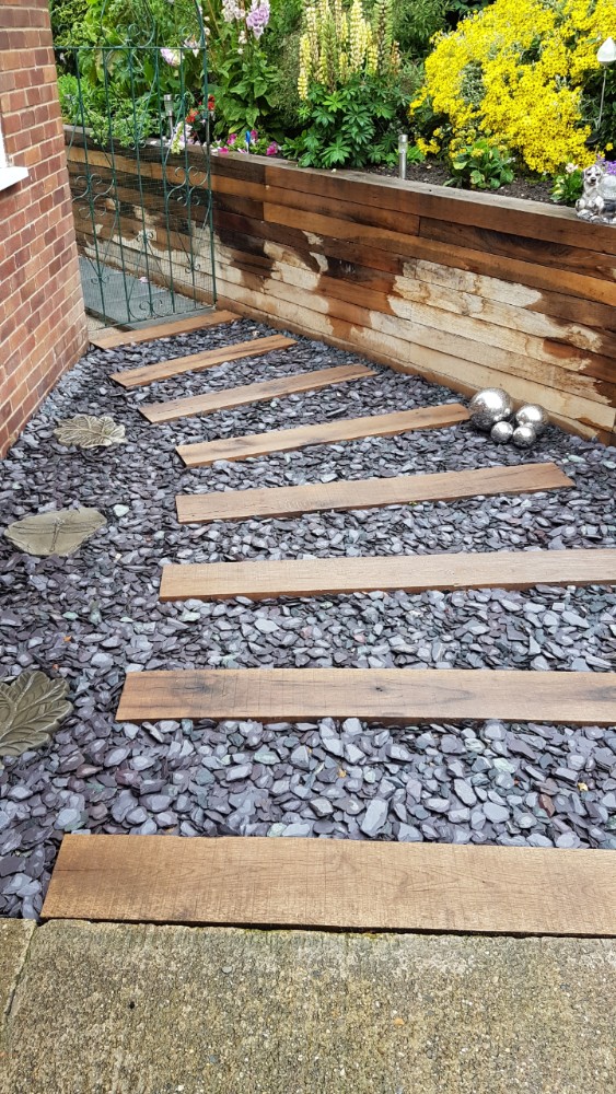 Luxury Wood Customers’ Garden Sleepers Projects