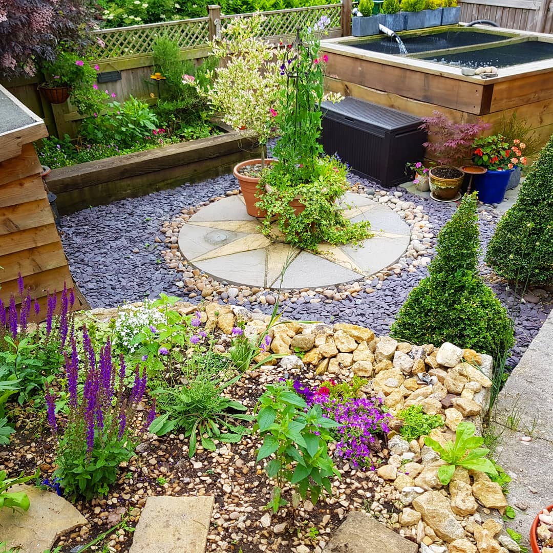 railway sleepers garden pond ideas