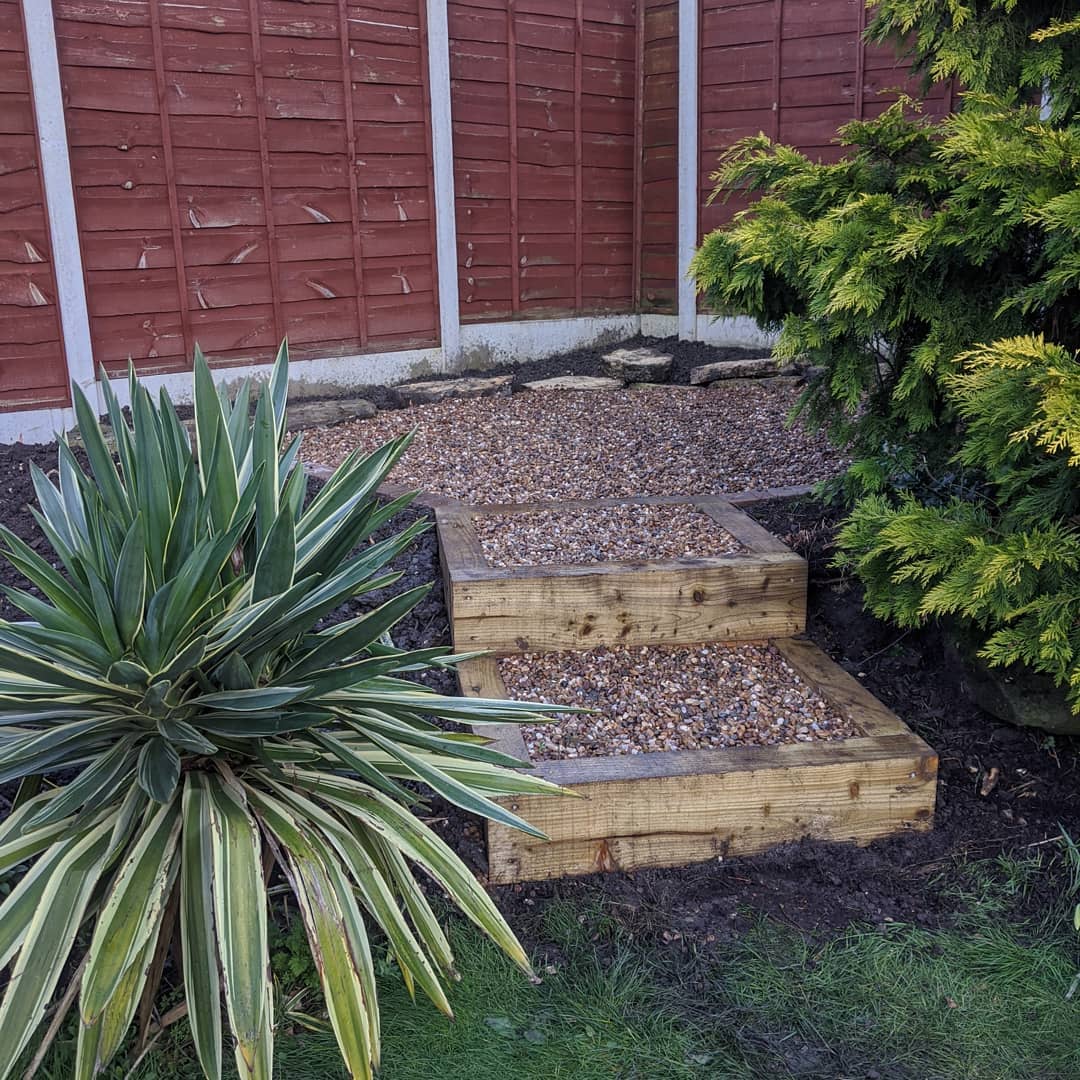 garden sleepers stairs ideas